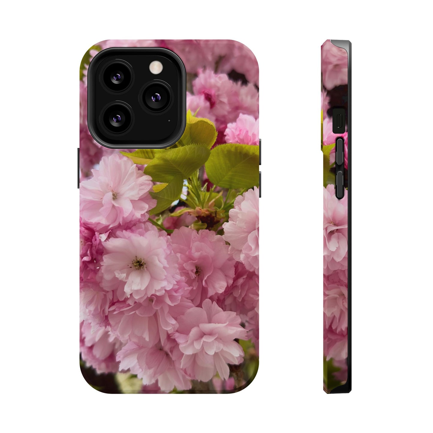 Cherry Blossoms Magnetic Floral Phone Cases, Impact-Resistant Phone Covers, Pink Cherry Blossom Cases, Unique Tech Accessories, Cute Gift for Her
