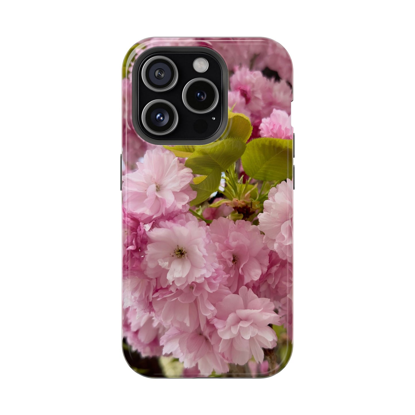 Cherry Blossoms Magnetic Floral Phone Cases, Impact-Resistant Phone Covers, Pink Cherry Blossom Cases, Unique Tech Accessories, Cute Gift for Her