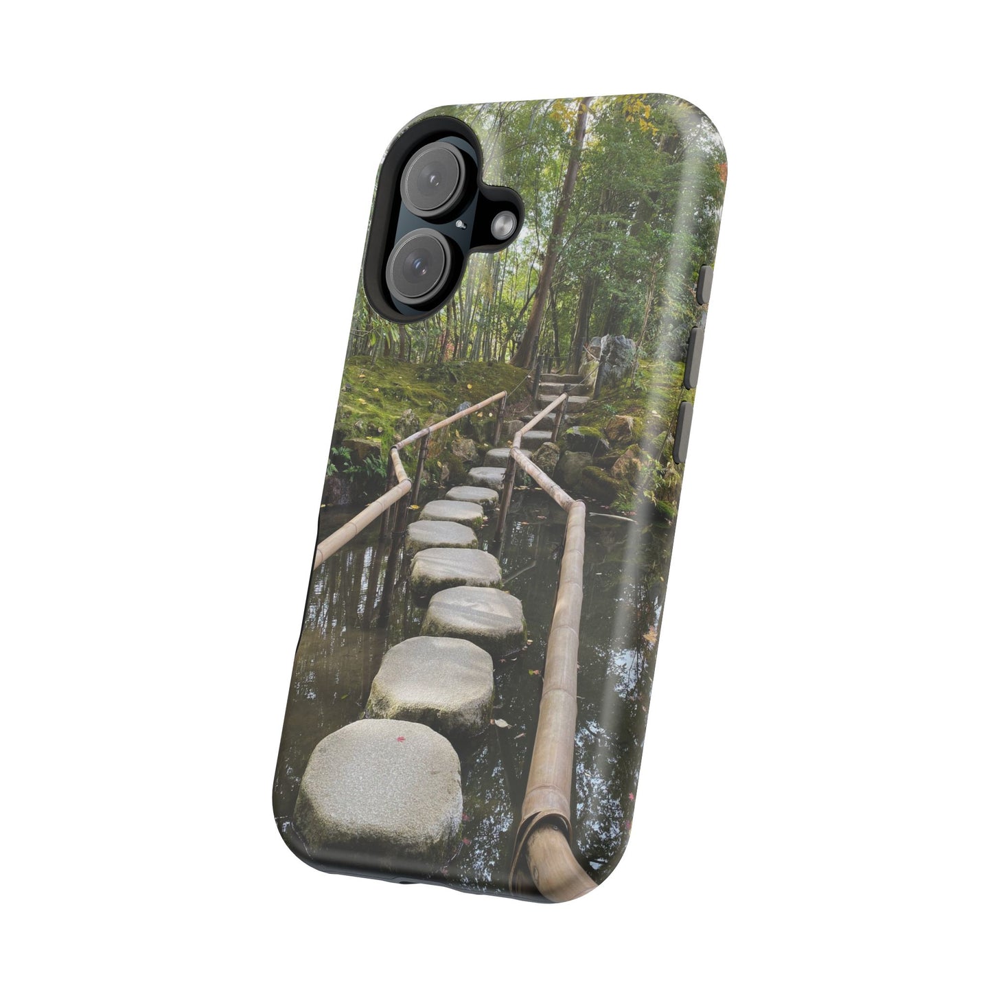Nanzen-Ji Kyoto Stone Stepping Stones Impact-Resistant Phone Cases with Nature Design, Eco-Friendly Gift, Travel Accessories, Hiking Gear, Unique Phone Cover