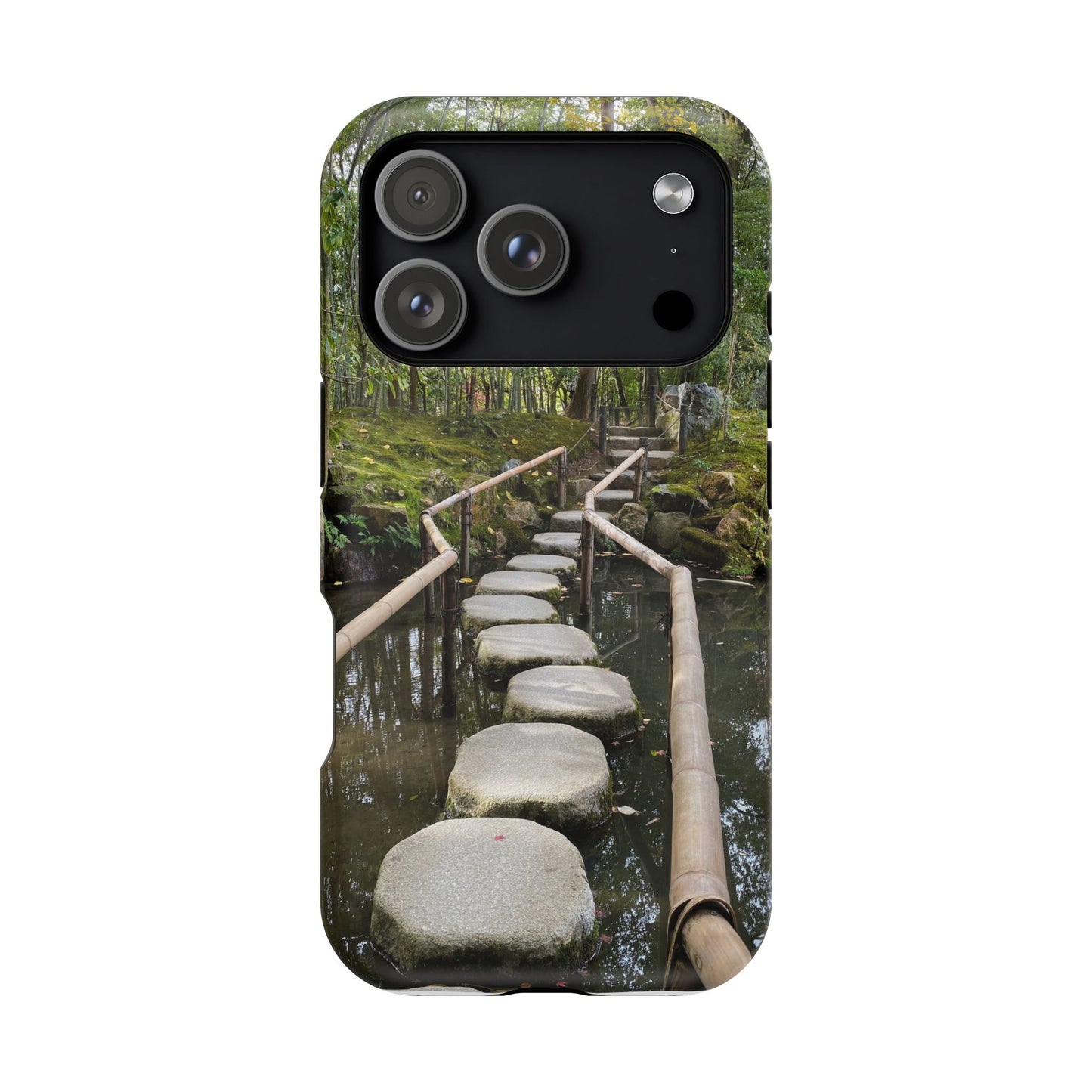 Nanzen-Ji Kyoto Stone Stepping Stones Impact-Resistant Phone Cases with Nature Design, Eco-Friendly Gift, Travel Accessories, Hiking Gear, Unique Phone Cover
