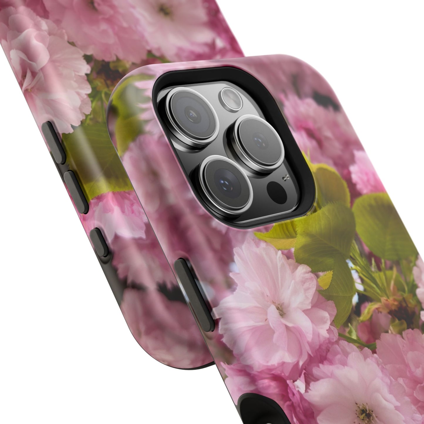 Cherry Blossoms Magnetic Floral Phone Cases, Impact-Resistant Phone Covers, Pink Cherry Blossom Cases, Unique Tech Accessories, Cute Gift for Her
