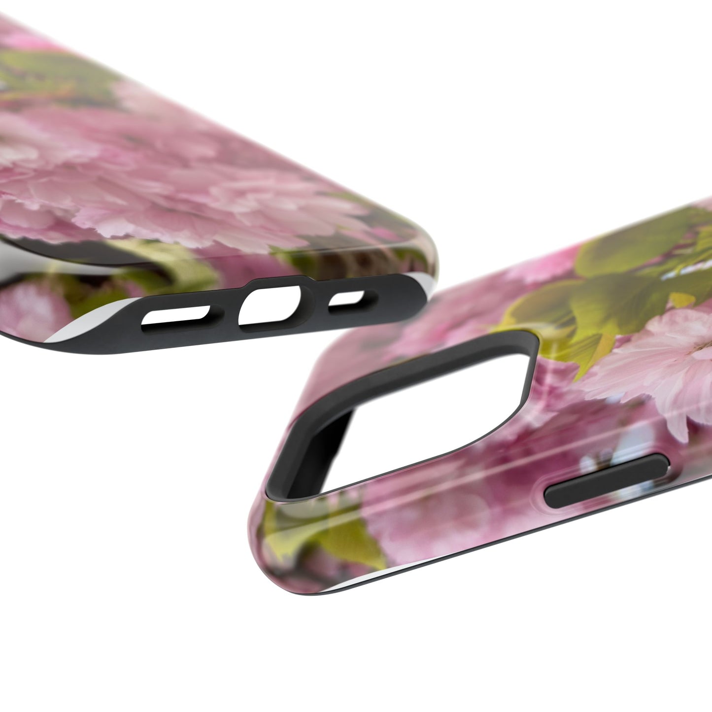 Cherry Blossoms Magnetic Floral Phone Cases, Impact-Resistant Phone Covers, Pink Cherry Blossom Cases, Unique Tech Accessories, Cute Gift for Her