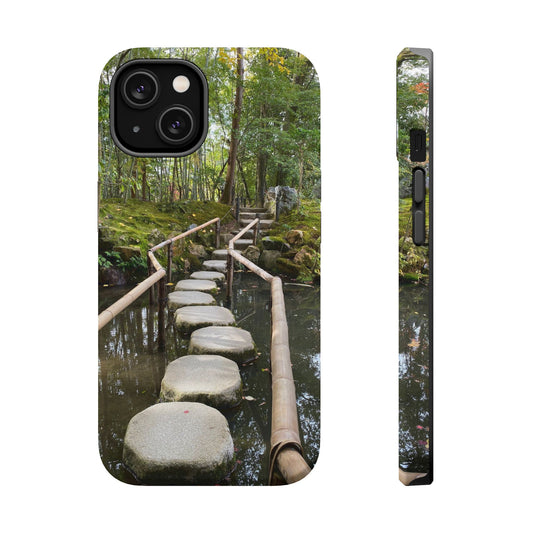 Nanzen-Ji Kyoto Stone Stepping Stones Impact-Resistant Phone Cases with Nature Design, Eco-Friendly Gift, Travel Accessories, Hiking Gear, Unique Phone Cover