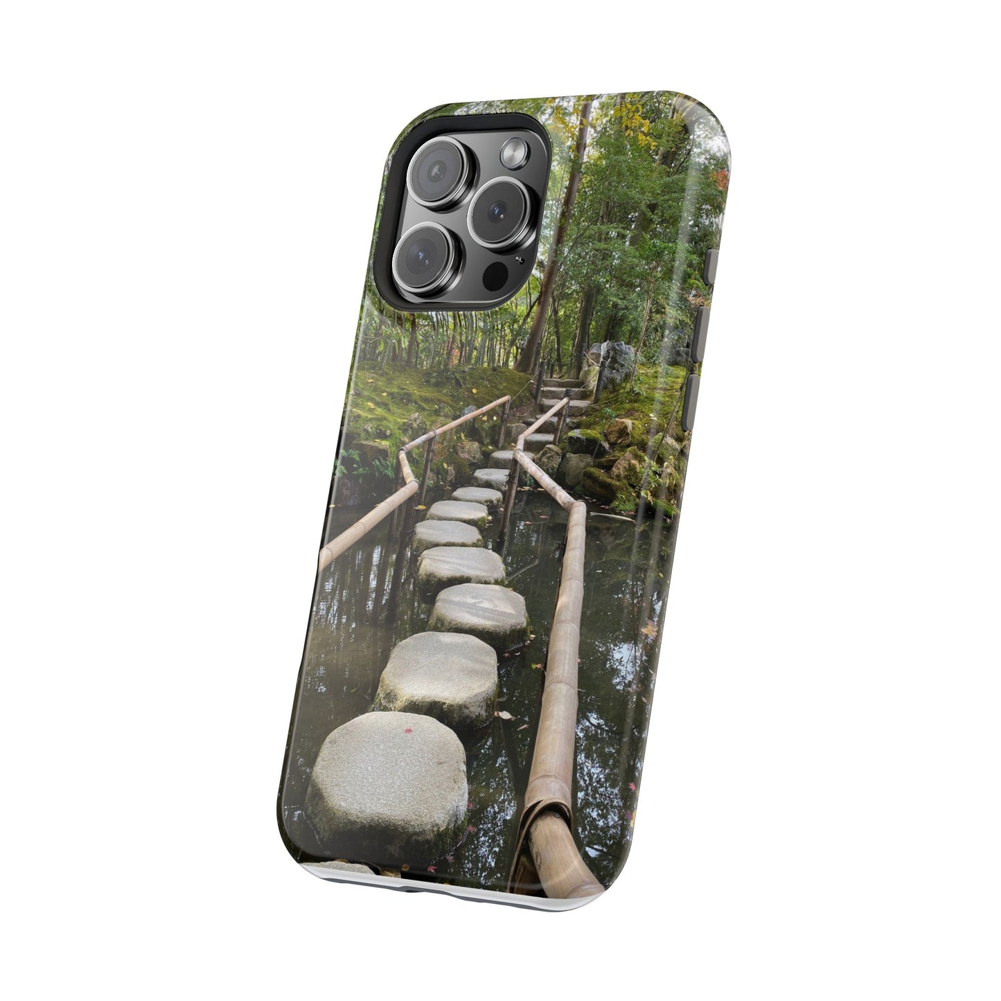Nanzen-Ji Kyoto Stone Stepping Stones Impact-Resistant Phone Cases with Nature Design, Eco-Friendly Gift, Travel Accessories, Hiking Gear, Unique Phone Cover