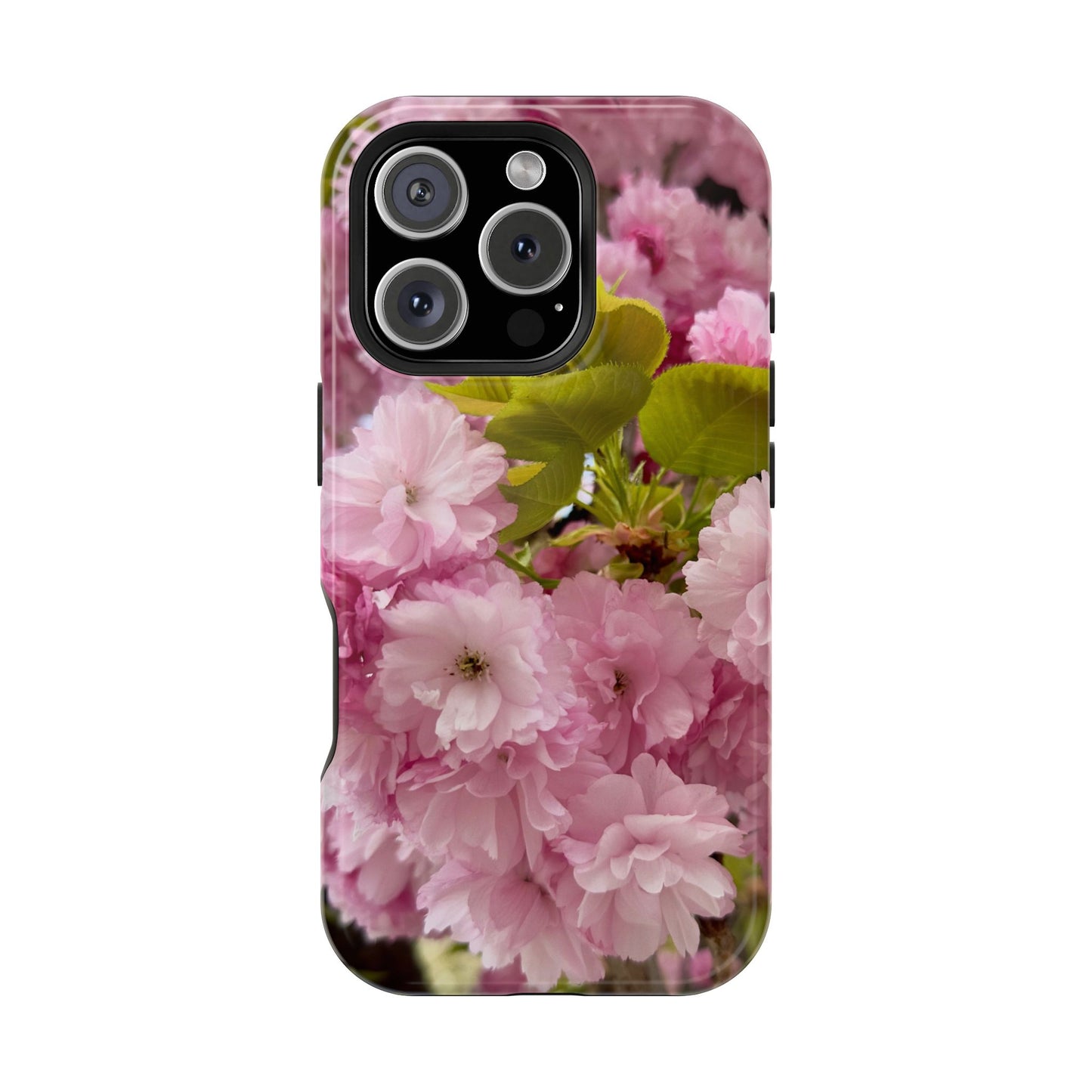Cherry Blossoms Magnetic Floral Phone Cases, Impact-Resistant Phone Covers, Pink Cherry Blossom Cases, Unique Tech Accessories, Cute Gift for Her