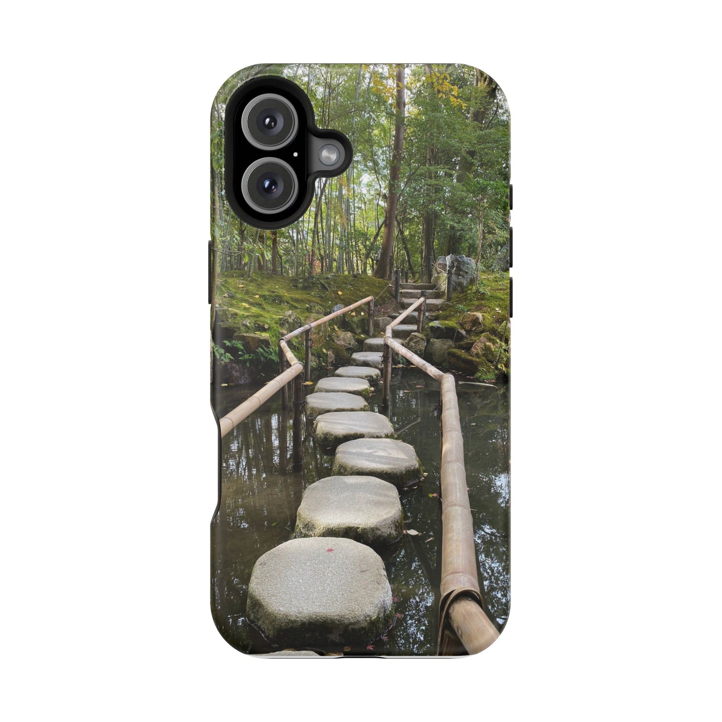 Nanzen-Ji Kyoto Stone Stepping Stones Impact-Resistant Phone Cases with Nature Design, Eco-Friendly Gift, Travel Accessories, Hiking Gear, Unique Phone Cover