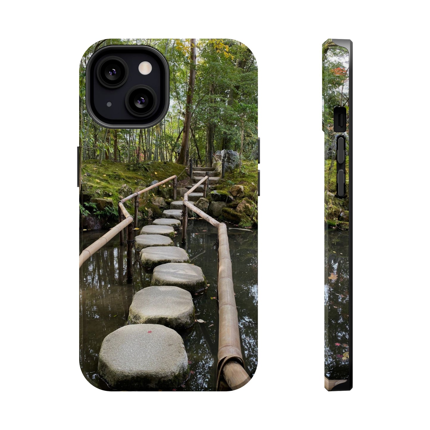Nanzen-Ji Kyoto Stone Stepping Stones Impact-Resistant Phone Cases with Nature Design, Eco-Friendly Gift, Travel Accessories, Hiking Gear, Unique Phone Cover