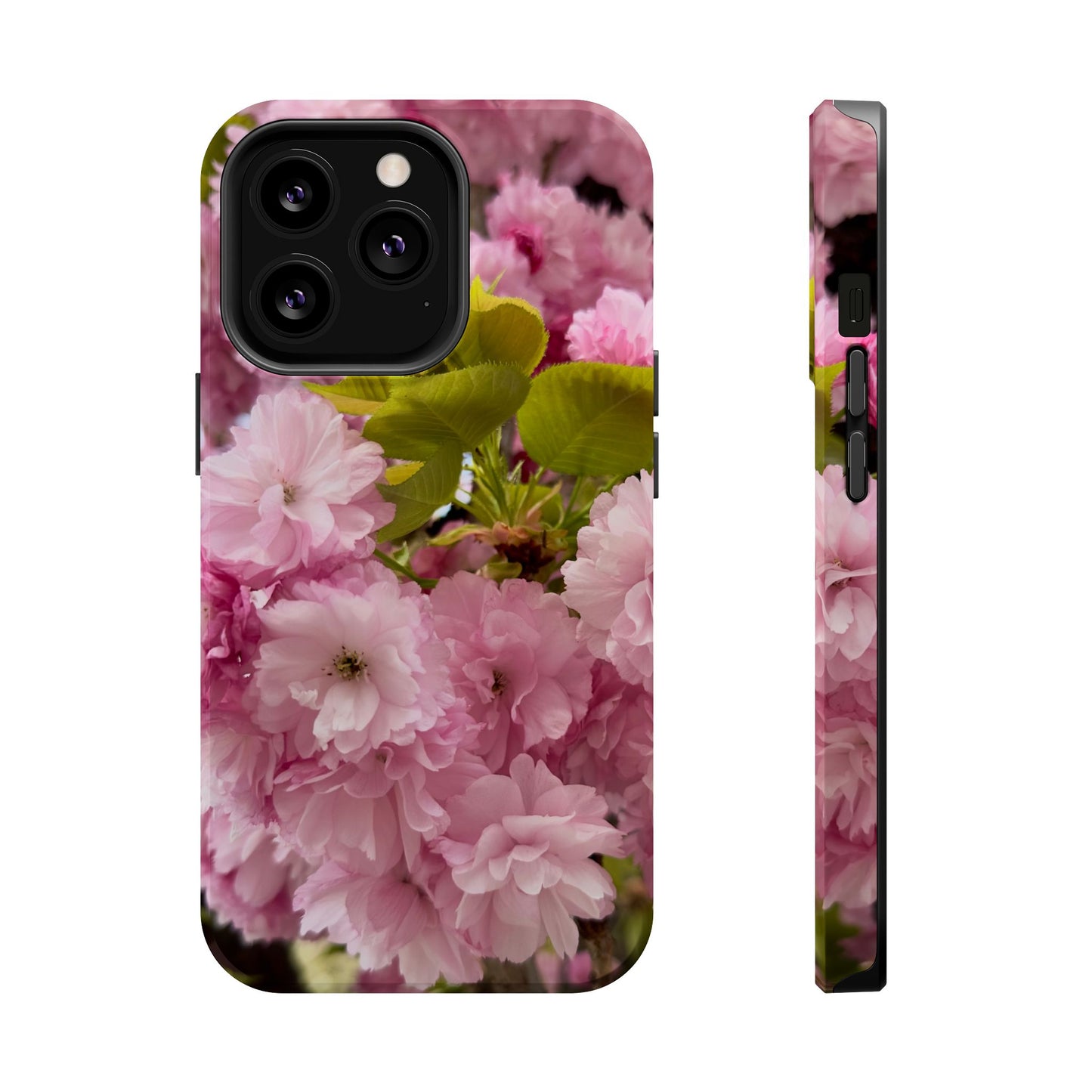 Cherry Blossoms Magnetic Floral Phone Cases, Impact-Resistant Phone Covers, Pink Cherry Blossom Cases, Unique Tech Accessories, Cute Gift for Her