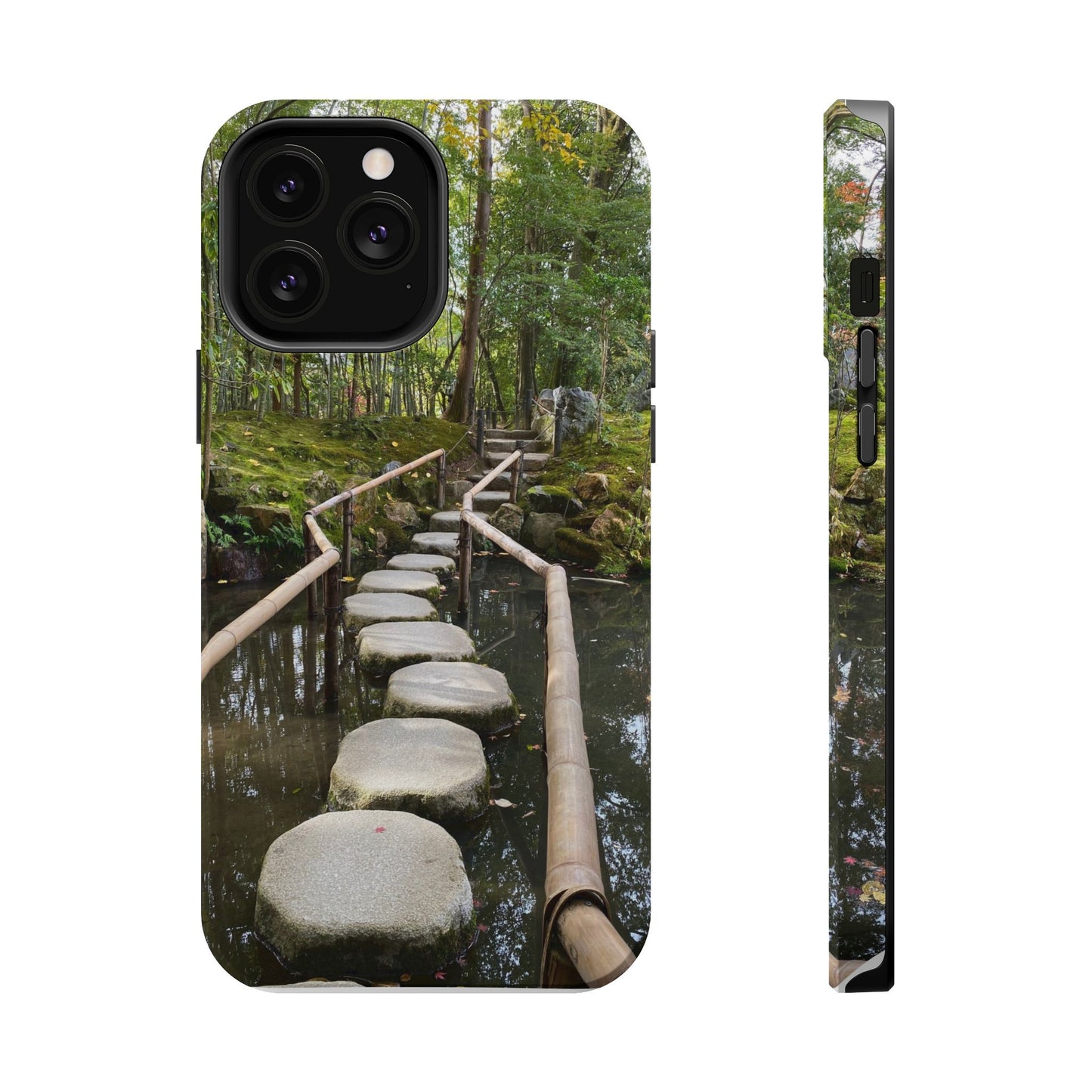 Nanzen-Ji Kyoto Stone Stepping Stones Impact-Resistant Phone Cases with Nature Design, Eco-Friendly Gift, Travel Accessories, Hiking Gear, Unique Phone Cover
