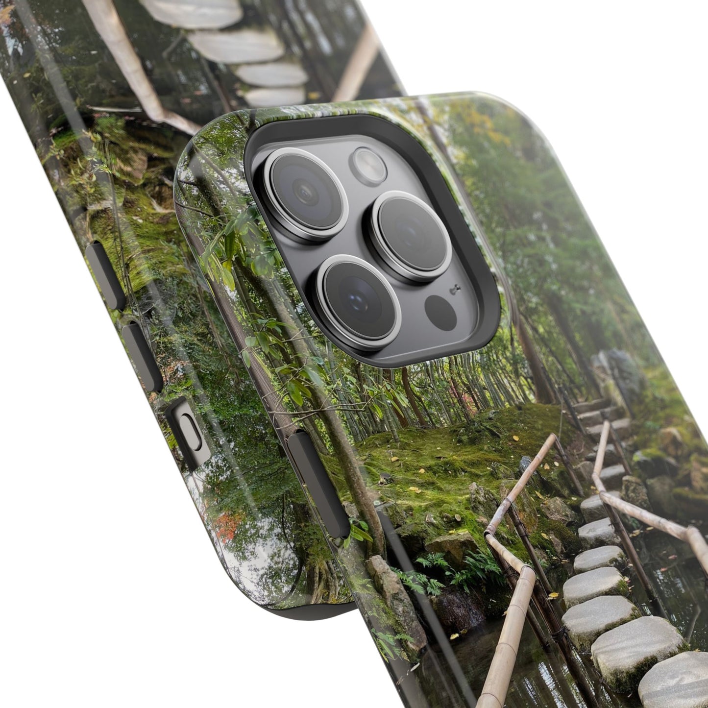 Nanzen-Ji Kyoto Stone Stepping Stones Impact-Resistant Phone Cases with Nature Design, Eco-Friendly Gift, Travel Accessories, Hiking Gear, Unique Phone Cover