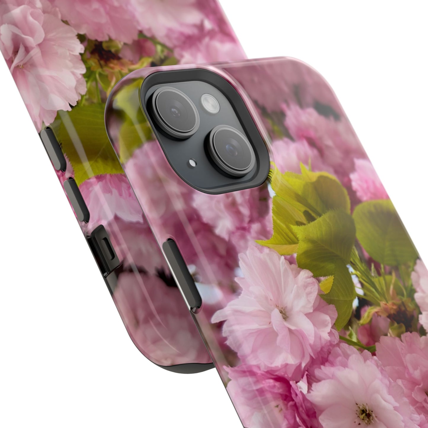 Cherry Blossoms Magnetic Floral Phone Cases, Impact-Resistant Phone Covers, Pink Cherry Blossom Cases, Unique Tech Accessories, Cute Gift for Her