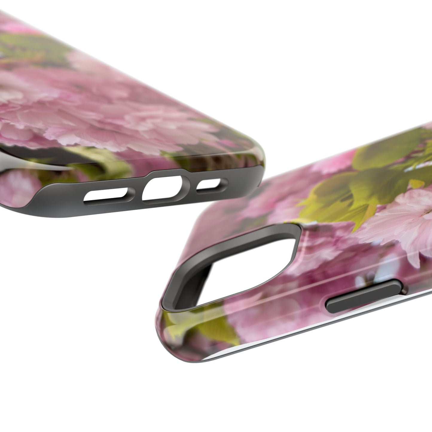 Cherry Blossoms Magnetic Floral Phone Cases, Impact-Resistant Phone Covers, Pink Cherry Blossom Cases, Unique Tech Accessories, Cute Gift for Her