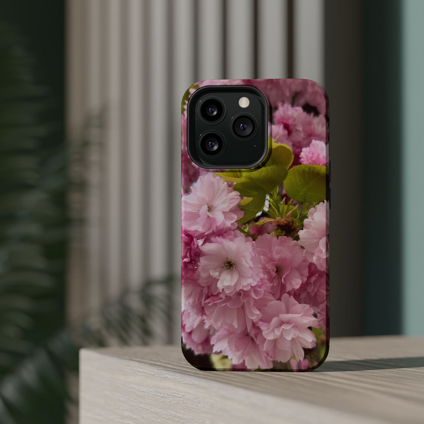 Cherry Blossoms Magnetic Floral Phone Cases, Impact-Resistant Phone Covers, Pink Cherry Blossom Cases, Unique Tech Accessories, Cute Gift for Her