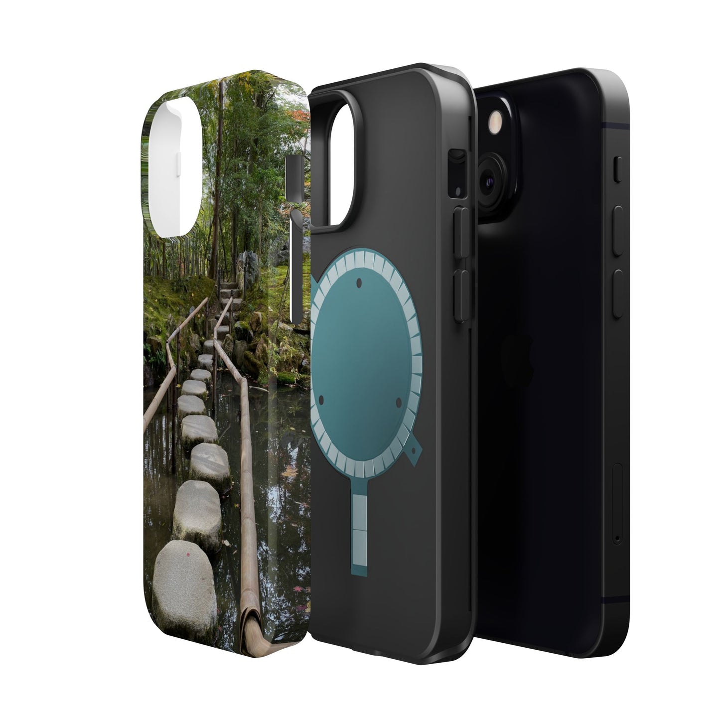 Nanzen-Ji Kyoto Stone Stepping Stones Impact-Resistant Phone Cases with Nature Design, Eco-Friendly Gift, Travel Accessories, Hiking Gear, Unique Phone Cover