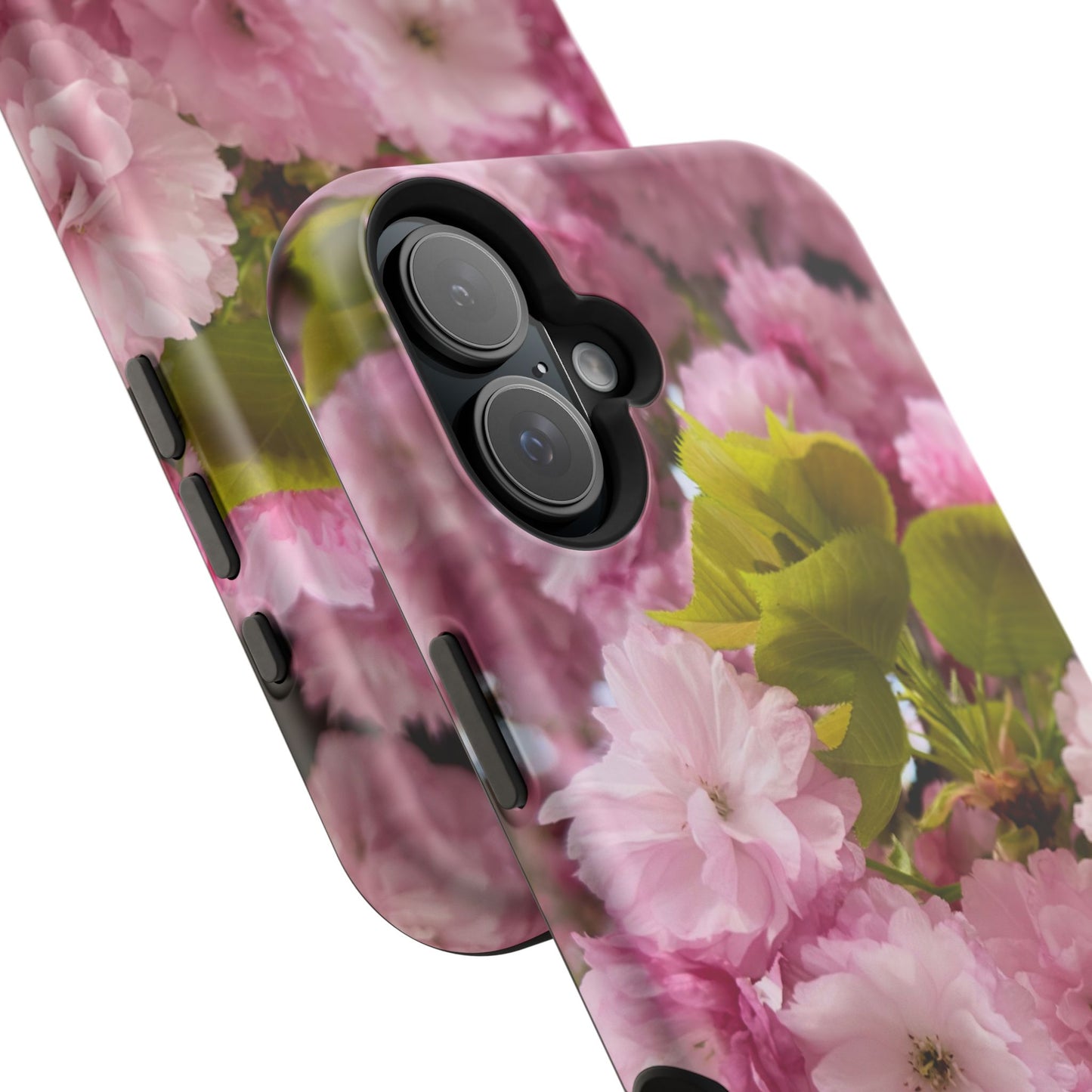 Cherry Blossoms Magnetic Floral Phone Cases, Impact-Resistant Phone Covers, Pink Cherry Blossom Cases, Unique Tech Accessories, Cute Gift for Her