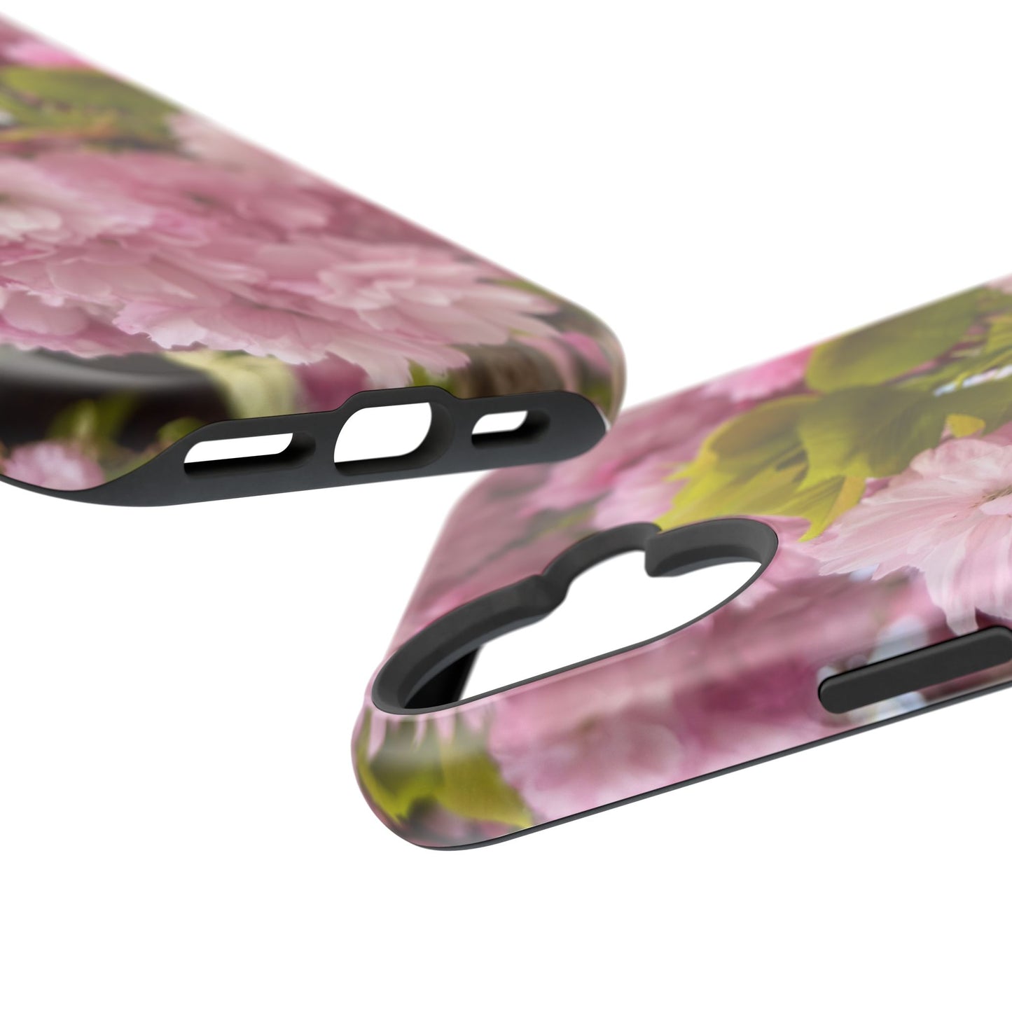 Cherry Blossoms Magnetic Floral Phone Cases, Impact-Resistant Phone Covers, Pink Cherry Blossom Cases, Unique Tech Accessories, Cute Gift for Her