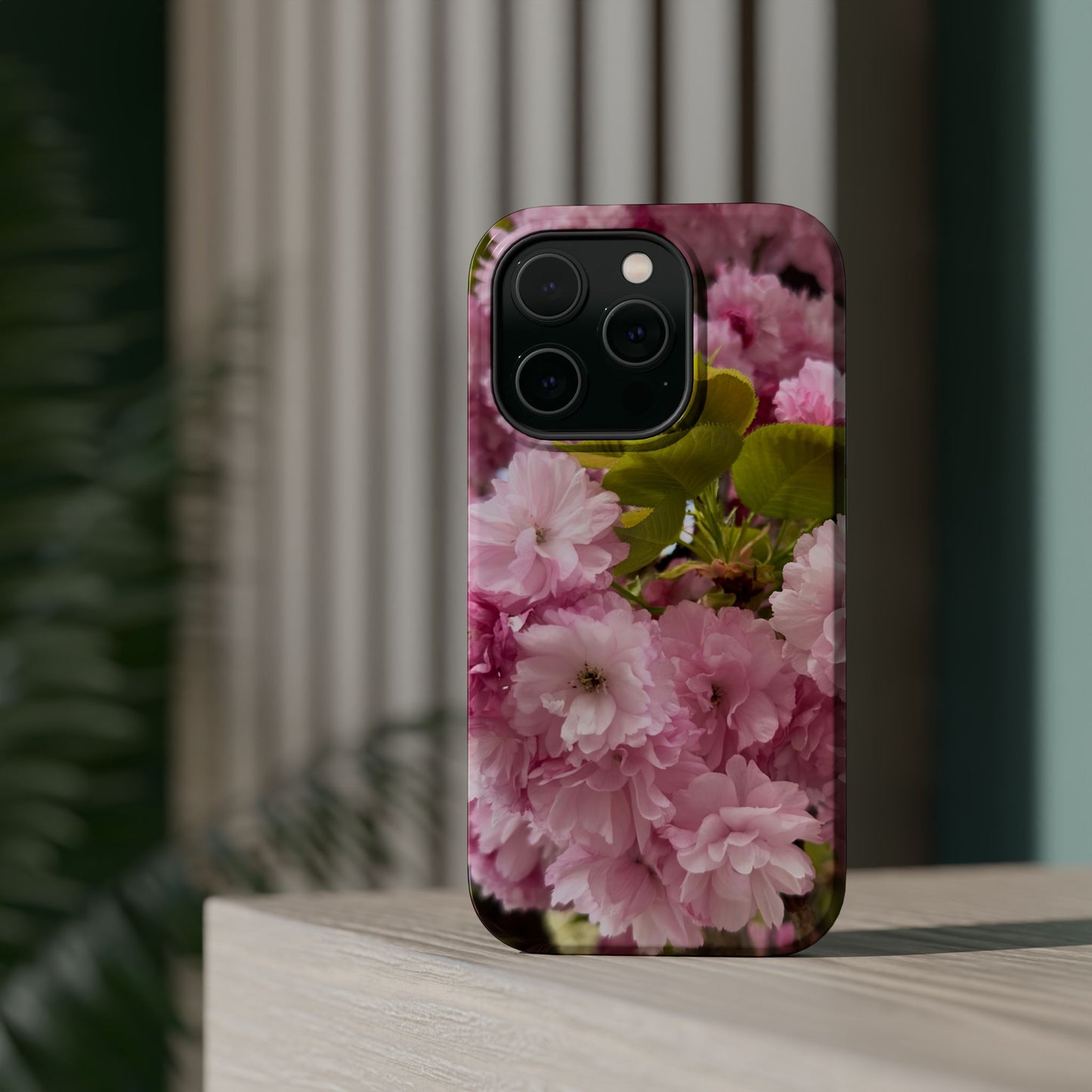 Cherry Blossoms Magnetic Floral Phone Cases, Impact-Resistant Phone Covers, Pink Cherry Blossom Cases, Unique Tech Accessories, Cute Gift for Her