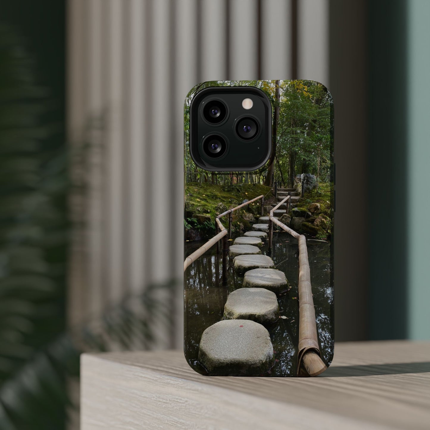 Nanzen-Ji Kyoto Stone Stepping Stones Impact-Resistant Phone Cases with Nature Design, Eco-Friendly Gift, Travel Accessories, Hiking Gear, Unique Phone Cover