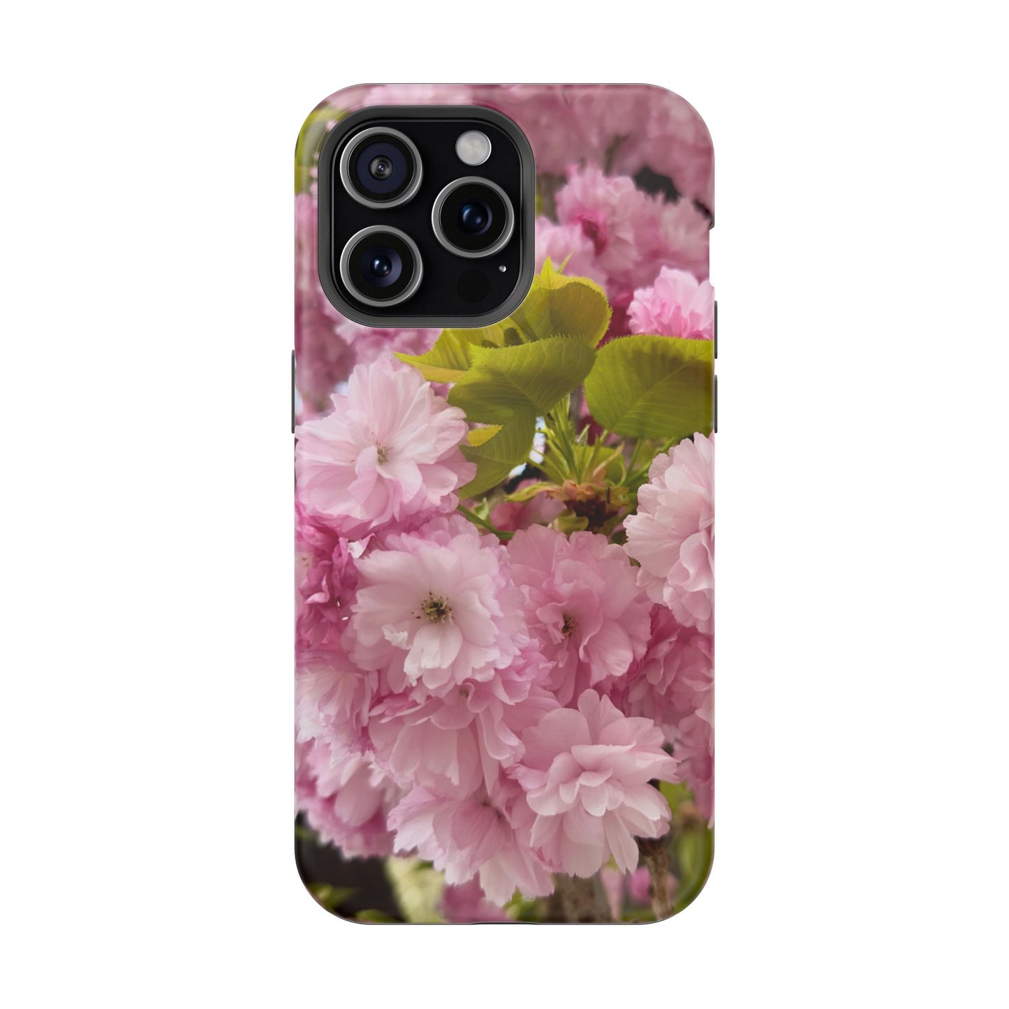 Cherry Blossoms Magnetic Floral Phone Cases, Impact-Resistant Phone Covers, Pink Cherry Blossom Cases, Unique Tech Accessories, Cute Gift for Her