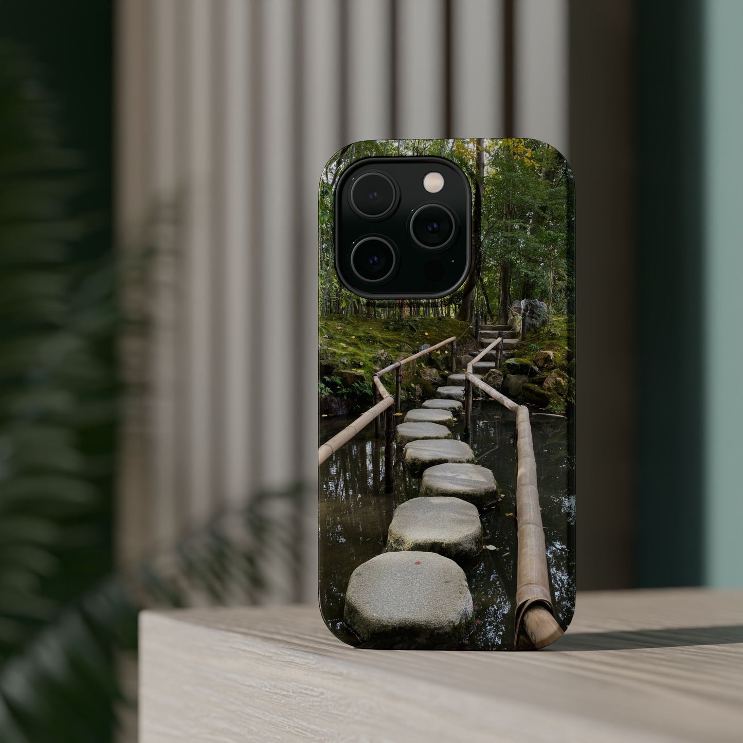 Nanzen-Ji Kyoto Stone Stepping Stones Impact-Resistant Phone Cases with Nature Design, Eco-Friendly Gift, Travel Accessories, Hiking Gear, Unique Phone Cover