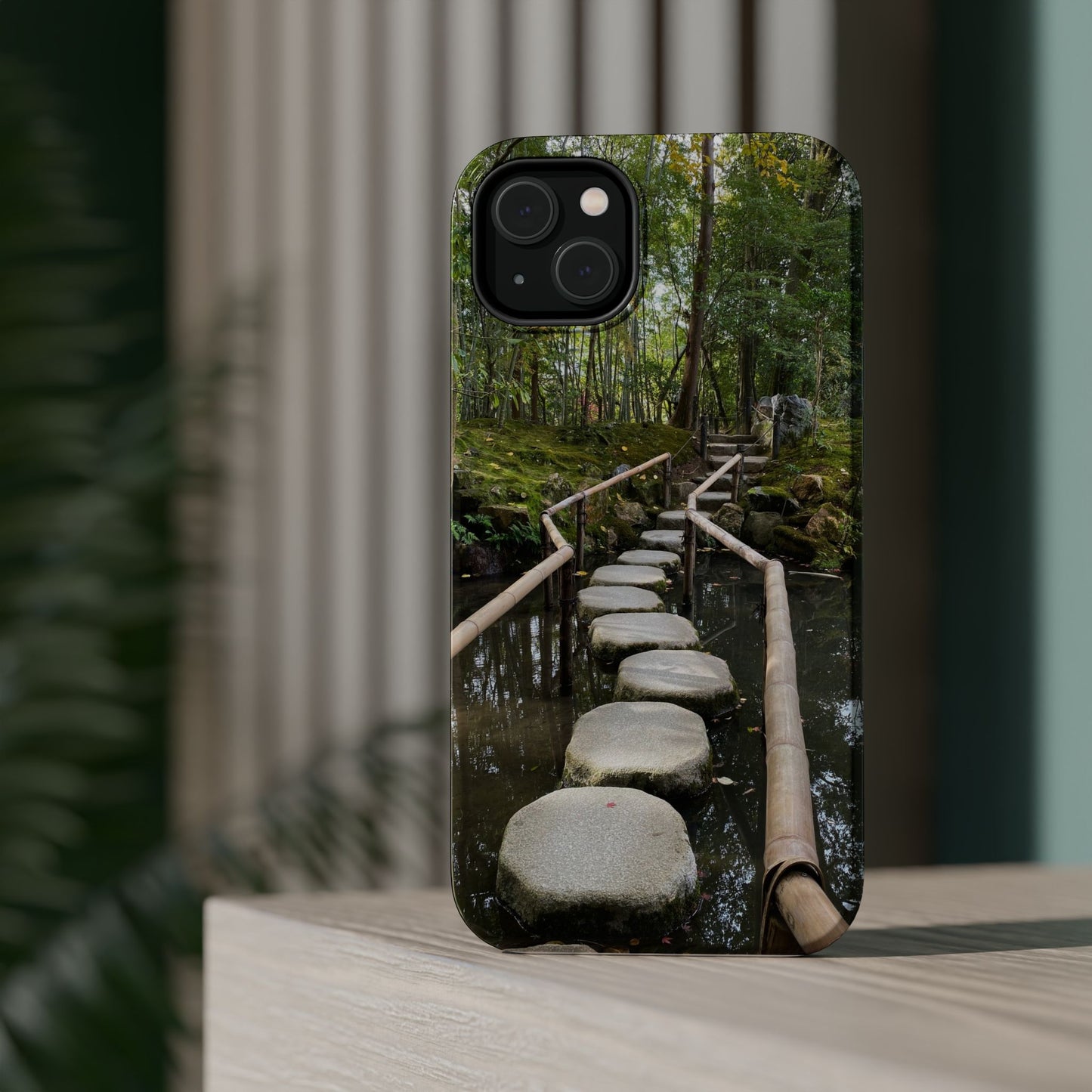 Nanzen-Ji Kyoto Stone Stepping Stones Impact-Resistant Phone Cases with Nature Design, Eco-Friendly Gift, Travel Accessories, Hiking Gear, Unique Phone Cover