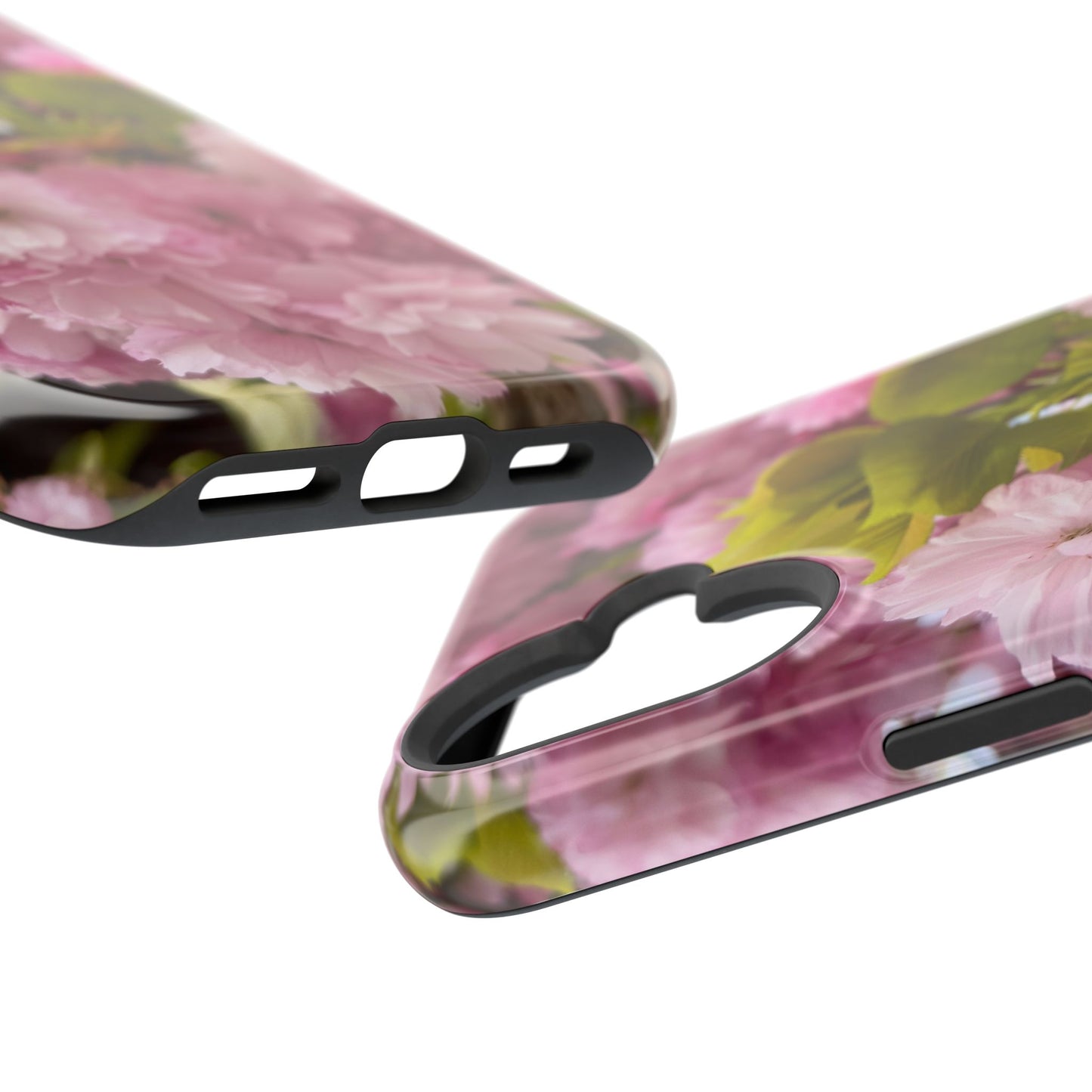 Cherry Blossoms Magnetic Floral Phone Cases, Impact-Resistant Phone Covers, Pink Cherry Blossom Cases, Unique Tech Accessories, Cute Gift for Her