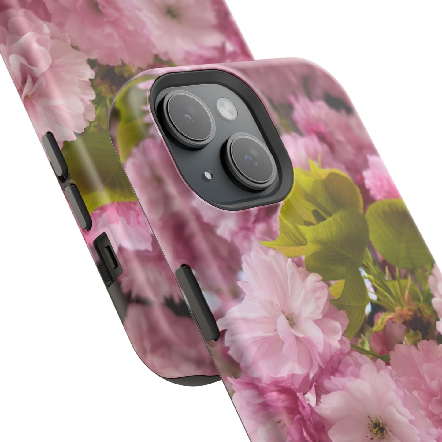 Cherry Blossoms Magnetic Floral Phone Cases, Impact-Resistant Phone Covers, Pink Cherry Blossom Cases, Unique Tech Accessories, Cute Gift for Her