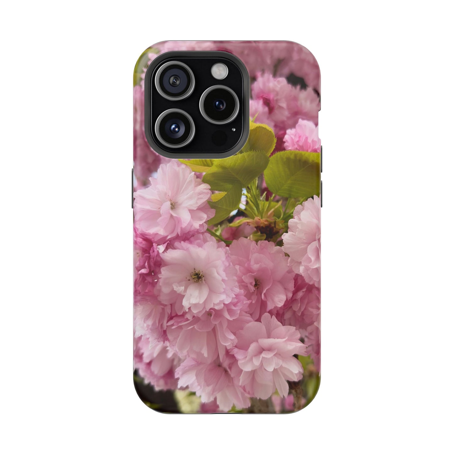 Cherry Blossoms Magnetic Floral Phone Cases, Impact-Resistant Phone Covers, Pink Cherry Blossom Cases, Unique Tech Accessories, Cute Gift for Her