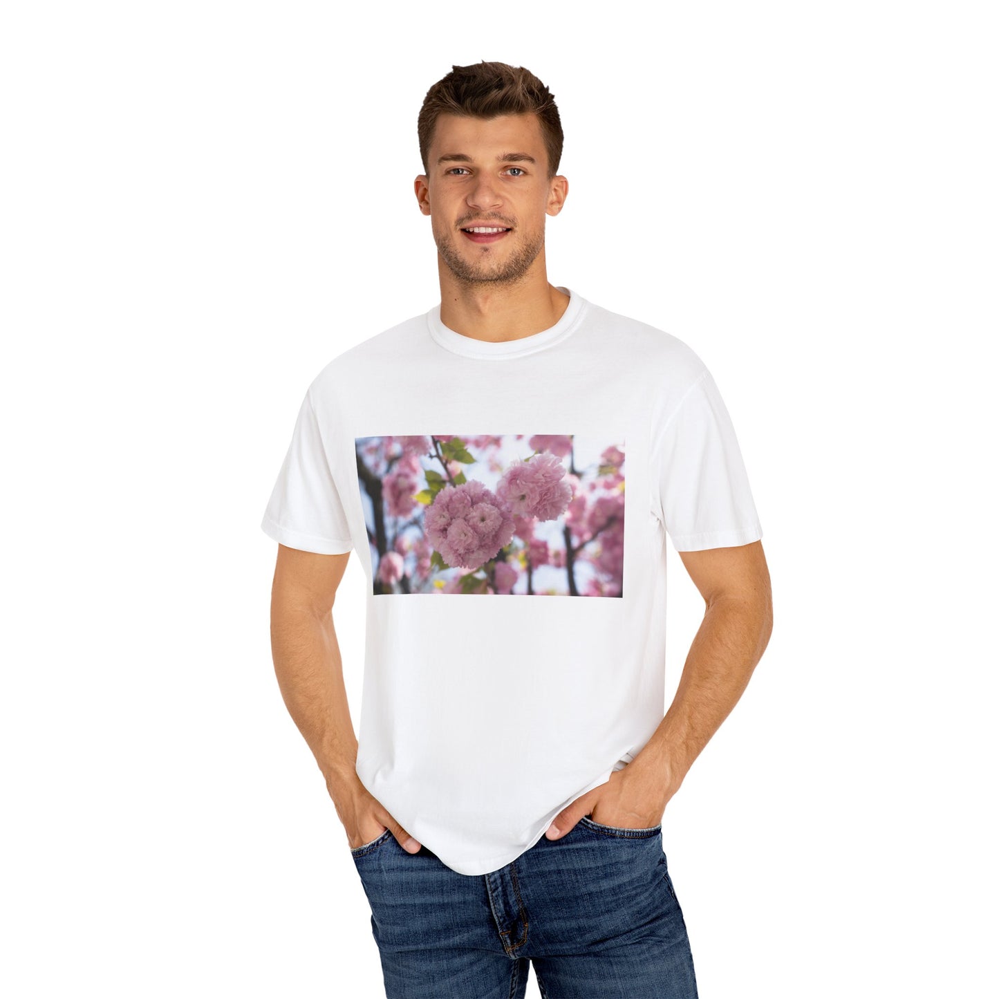 Cherry Blossom Unisex T-shirt, Floral Tee, Spring Fashion, Nature Lover Gift, Casual Wear, Eco-Friendly Style