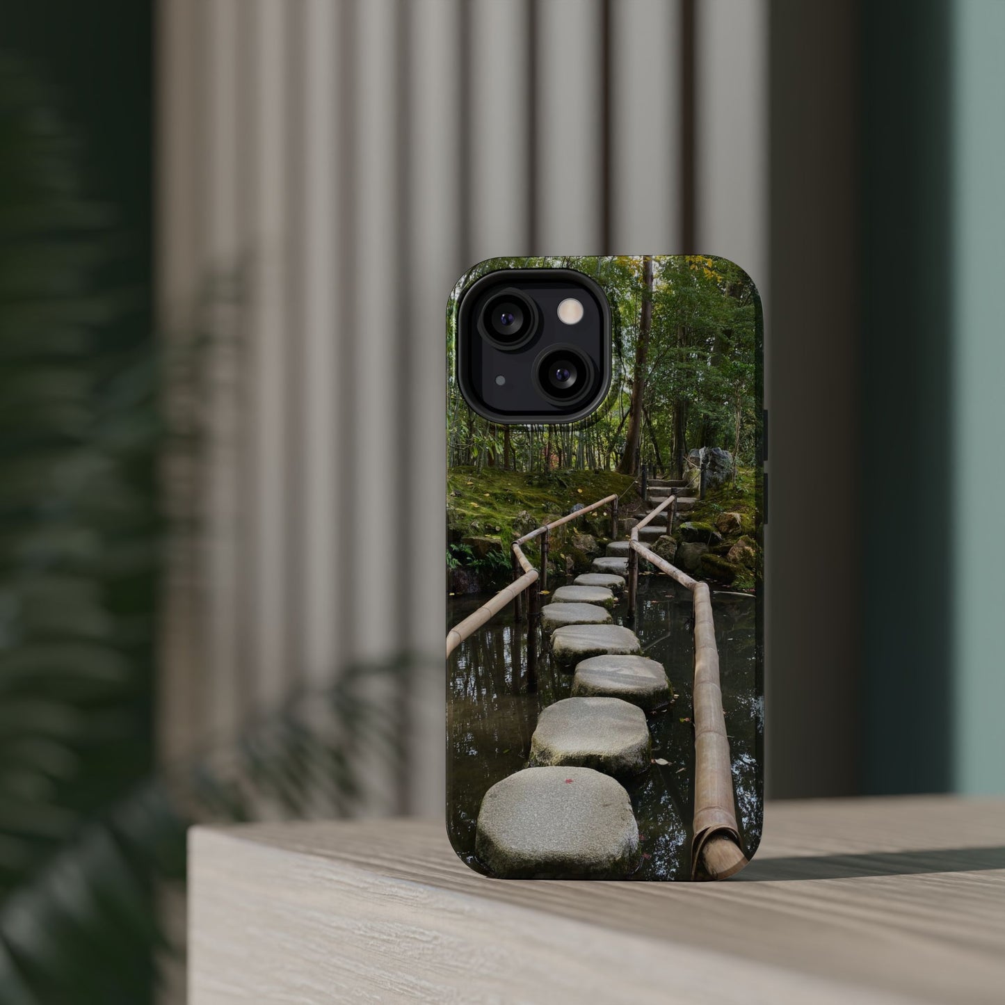 Nanzen-Ji Kyoto Stone Stepping Stones Impact-Resistant Phone Cases with Nature Design, Eco-Friendly Gift, Travel Accessories, Hiking Gear, Unique Phone Cover