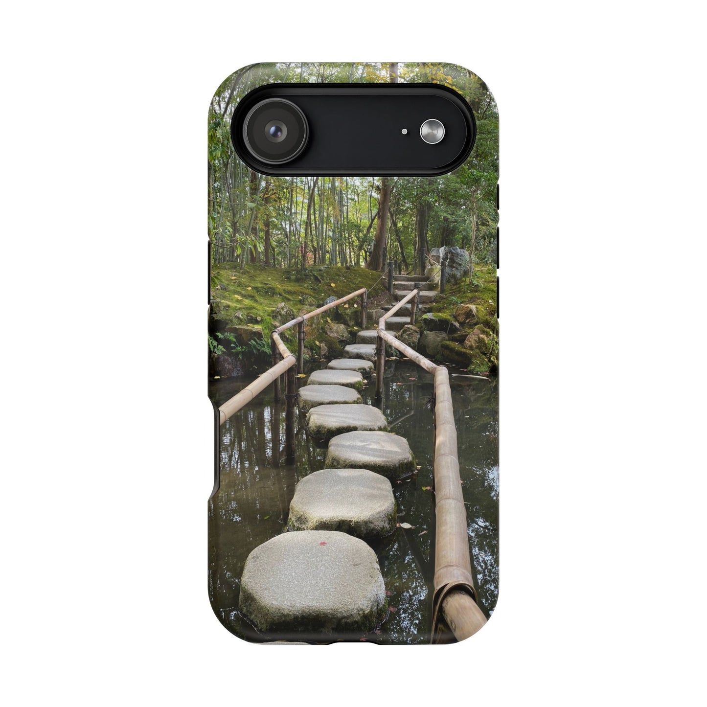Nanzen-Ji Kyoto Stone Stepping Stones Impact-Resistant Phone Cases with Nature Design, Eco-Friendly Gift, Travel Accessories, Hiking Gear, Unique Phone Cover