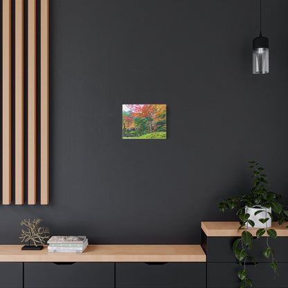 Nanzen-ji Garden Autumn Canvas — Kyoto Maple & Moss Zen Wall Art, Japan