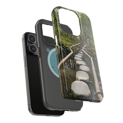 Nanzen-Ji Kyoto Stone Stepping Stones Impact-Resistant Phone Cases with Nature Design, Eco-Friendly Gift, Travel Accessories, Hiking Gear, Unique Phone Cover
