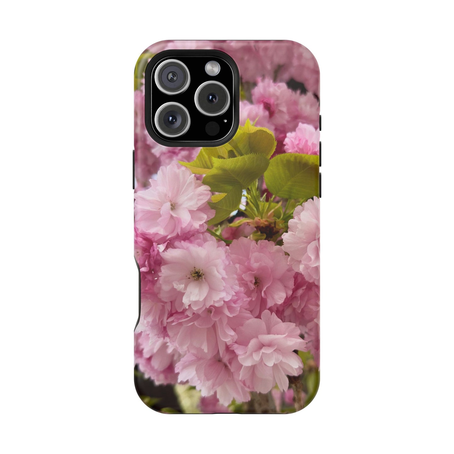 Cherry Blossoms Magnetic Floral Phone Cases, Impact-Resistant Phone Covers, Pink Cherry Blossom Cases, Unique Tech Accessories, Cute Gift for Her