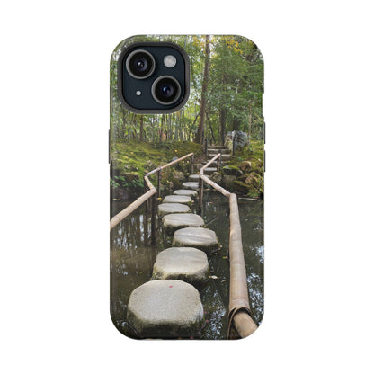 Nanzen-Ji Kyoto Stone Stepping Stones Impact-Resistant Phone Cases with Nature Design, Eco-Friendly Gift, Travel Accessories, Hiking Gear, Unique Phone Cover