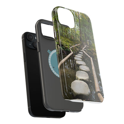 Nanzen-Ji Kyoto Stone Stepping Stones Impact-Resistant Phone Cases with Nature Design, Eco-Friendly Gift, Travel Accessories, Hiking Gear, Unique Phone Cover