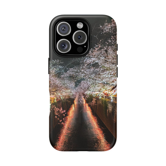 Cherry Blossom Nakameguro Tokyo Tough Magnetic Phone Case - Nature Photography Art Print Protective Cover