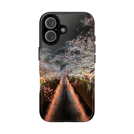 Cherry Blossom Nakameguro Tokyo Tough Magnetic Phone Case - Nature Photography Art Print Protective Cover