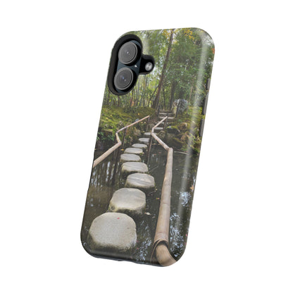 Nanzen-Ji Kyoto Stone Stepping Stones Impact-Resistant Phone Cases with Nature Design, Eco-Friendly Gift, Travel Accessories, Hiking Gear, Unique Phone Cover
