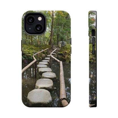 Nanzen-Ji Kyoto Stone Stepping Stones Impact-Resistant Phone Cases with Nature Design, Eco-Friendly Gift, Travel Accessories, Hiking Gear, Unique Phone Cover