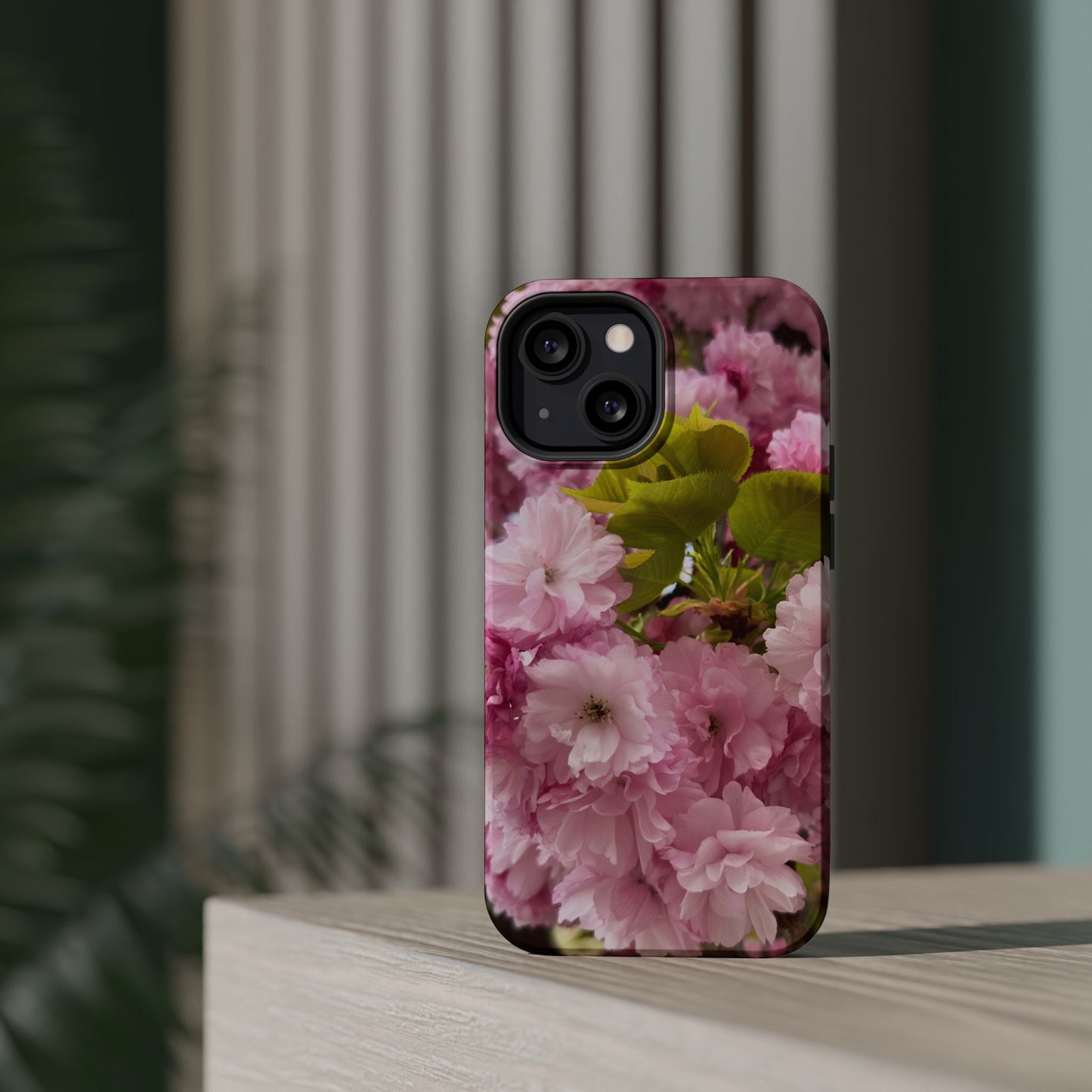 Cherry Blossoms Magnetic Floral Phone Cases, Impact-Resistant Phone Covers, Pink Cherry Blossom Cases, Unique Tech Accessories, Cute Gift for Her