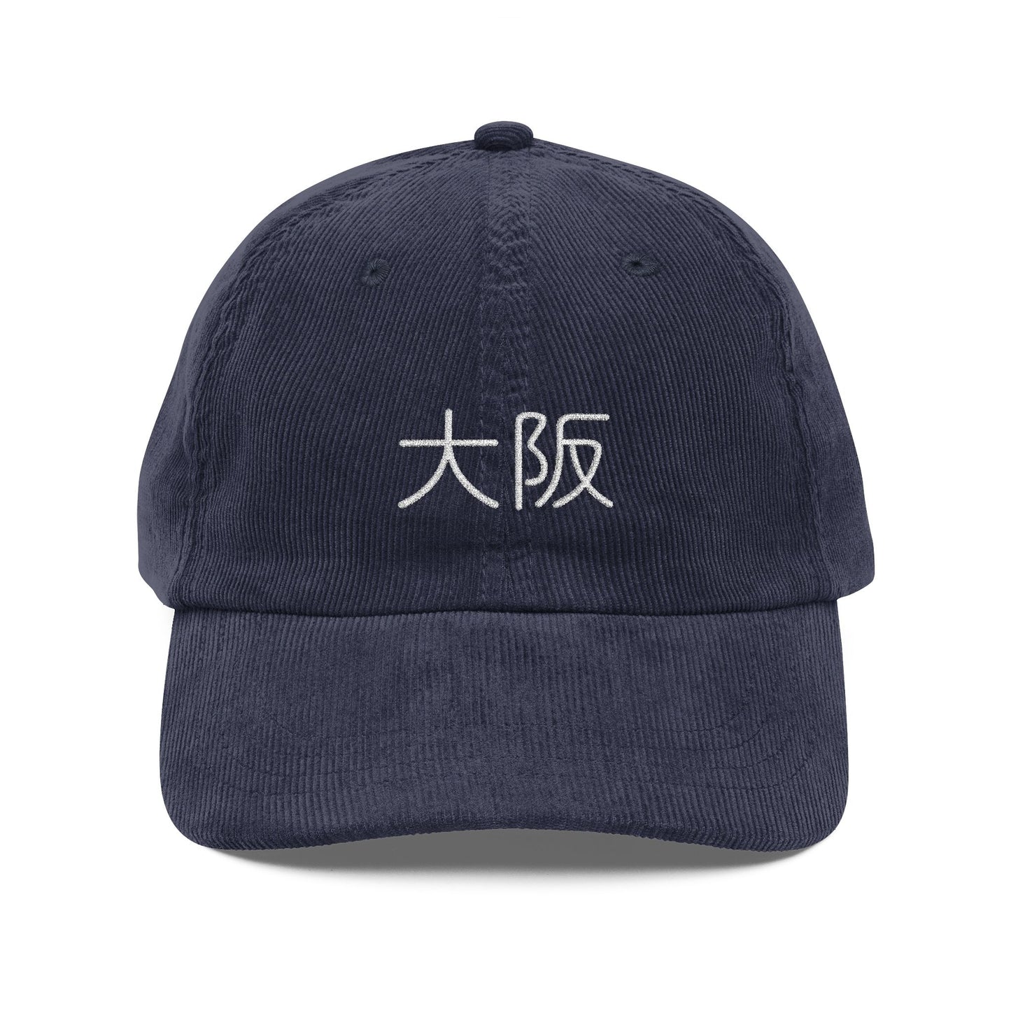 Osaka Kanji Corduroy Hat – 大阪 Embroidered Japan City Cap
