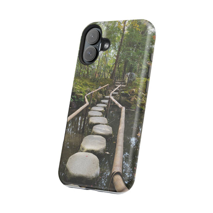 Nanzen-Ji Kyoto Stone Stepping Stones Impact-Resistant Phone Cases with Nature Design, Eco-Friendly Gift, Travel Accessories, Hiking Gear, Unique Phone Cover