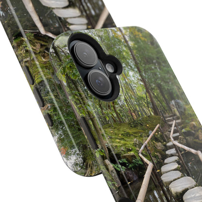 Nanzen-Ji Kyoto Stone Stepping Stones Impact-Resistant Phone Cases with Nature Design, Eco-Friendly Gift, Travel Accessories, Hiking Gear, Unique Phone Cover