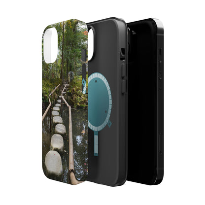 Nanzen-Ji Kyoto Stone Stepping Stones Impact-Resistant Phone Cases with Nature Design, Eco-Friendly Gift, Travel Accessories, Hiking Gear, Unique Phone Cover