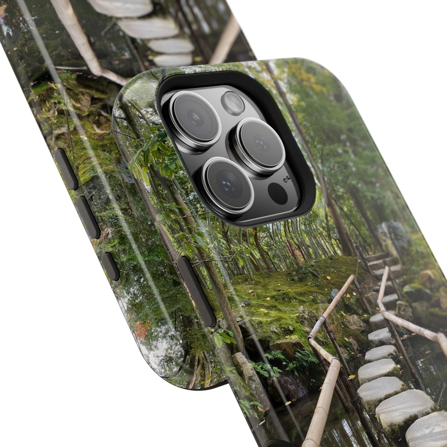 Nanzen-Ji Kyoto Stone Stepping Stones Impact-Resistant Phone Cases with Nature Design, Eco-Friendly Gift, Travel Accessories, Hiking Gear, Unique Phone Cover