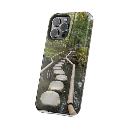 Nanzen-Ji Kyoto Stone Stepping Stones Impact-Resistant Phone Cases with Nature Design, Eco-Friendly Gift, Travel Accessories, Hiking Gear, Unique Phone Cover
