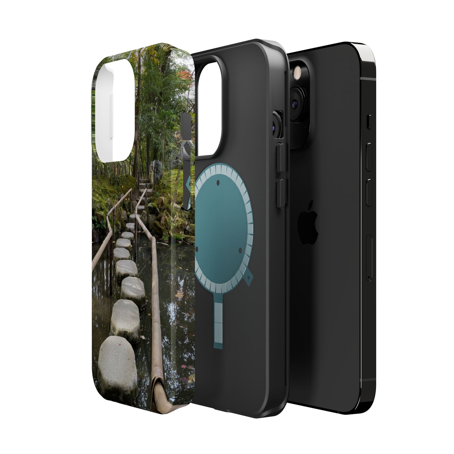Nanzen-Ji Kyoto Stone Stepping Stones Impact-Resistant Phone Cases with Nature Design, Eco-Friendly Gift, Travel Accessories, Hiking Gear, Unique Phone Cover