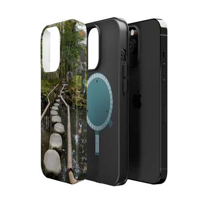 Nanzen-Ji Kyoto Stone Stepping Stones Impact-Resistant Phone Cases with Nature Design, Eco-Friendly Gift, Travel Accessories, Hiking Gear, Unique Phone Cover