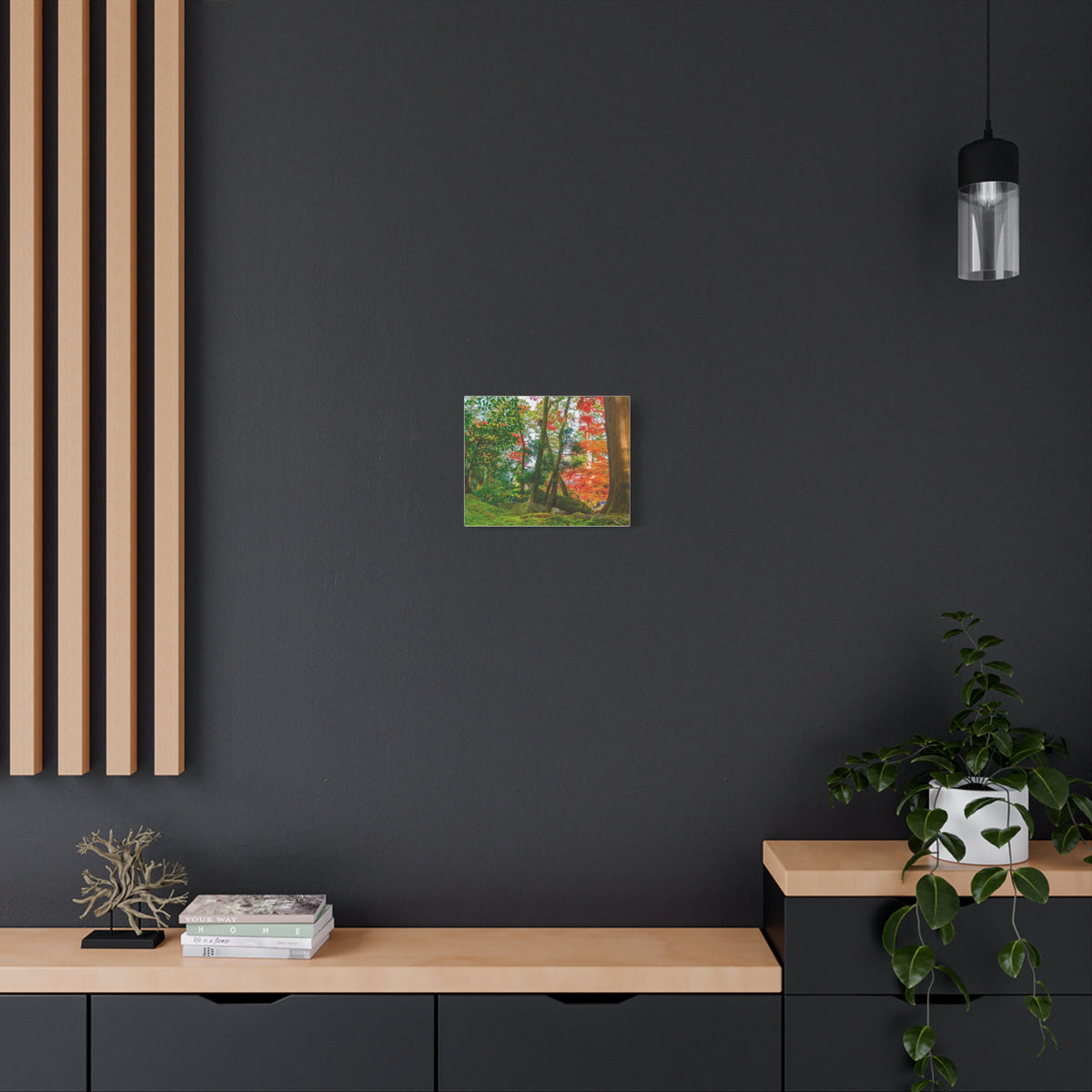 Nanzen-ji Autumn Canvas — Kyoto Temple Grounds Maple & Cedar Wall Art, Japan